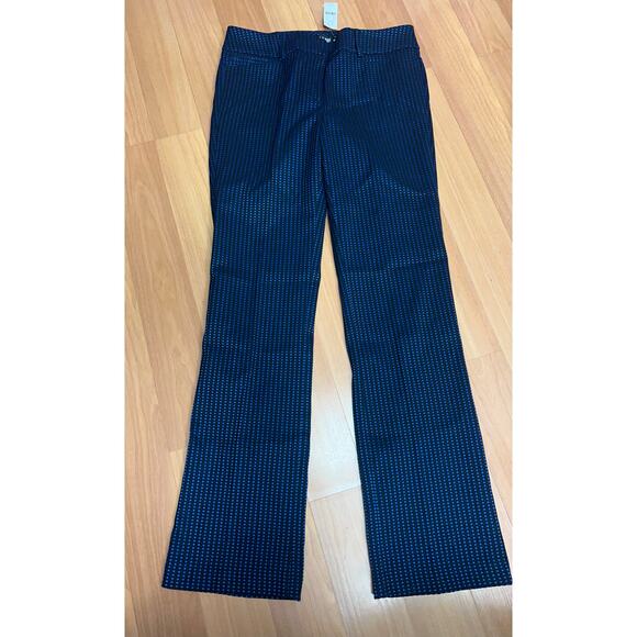 NY & Company Womens 7th Ave Design Studio Blue Black Slim Fit Dress Pants Sz 10 - Picture 3 of 9